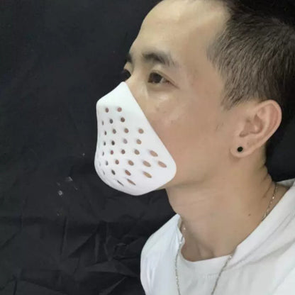 Anime Cosplay Mask Faceshell Half Face Shell Nose Mouth Cover Halloween Props Help with Breathing