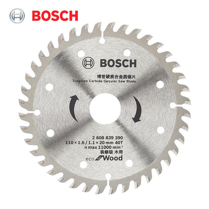 BOSCH 2608839390 Lâmina de Serra Circular Sem Fio Para Cortar Madeira 110x1.6/1.1x20mm T40 Acessórios para Ferramentas Elétricas Bosch