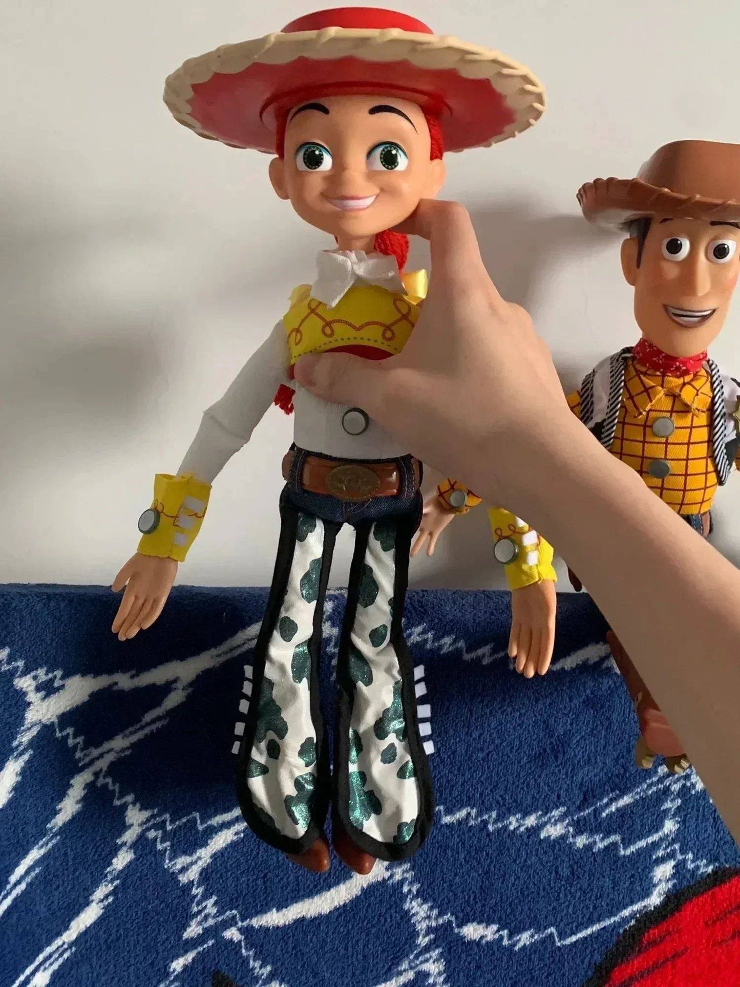 40cm Anime Disney Toy Story 4 Figures Talking Woody Buzz Jessie Rex Action Figurines Decor Model Collection Xmas Gifts