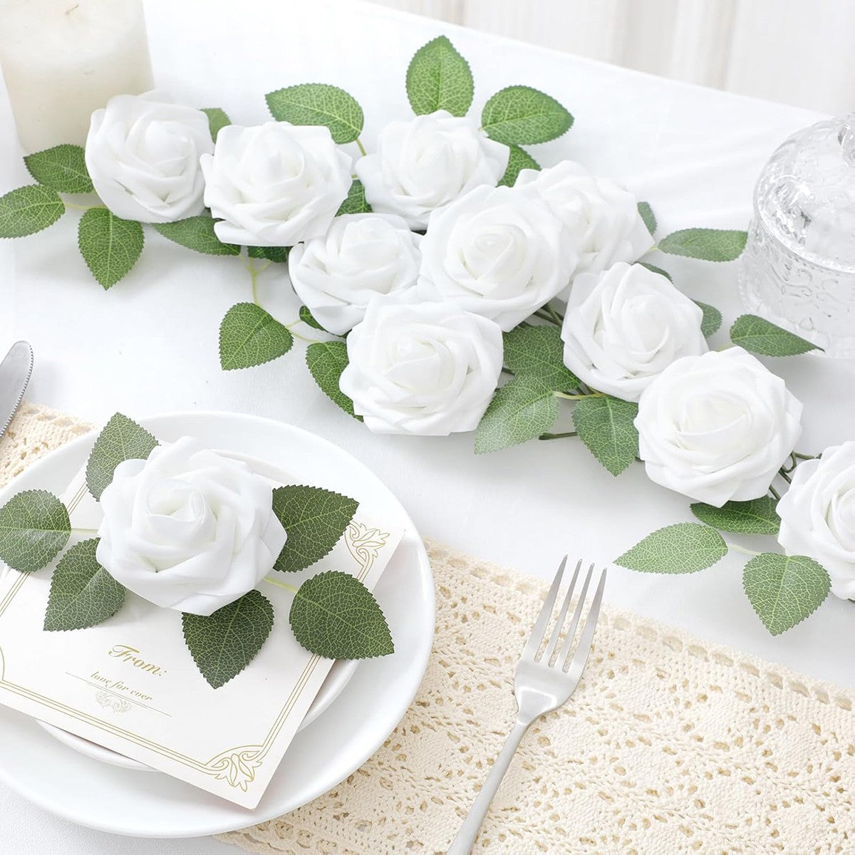 Artificial Flower PE Foam Rose Wedding Wreath Bride Bouquet Festival Decoration Accessory Home Room Outdoor Yard Diy Cheap Props
