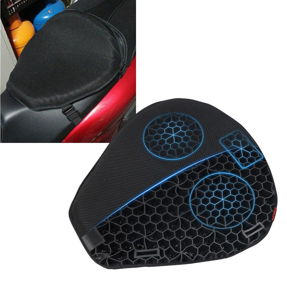 Assento de Almofada de Motocicleta Universal Inflável 3D Almofada de Absorção de Choque a Ar Almofada de Sela Modificada Acessórios para Motocicleta