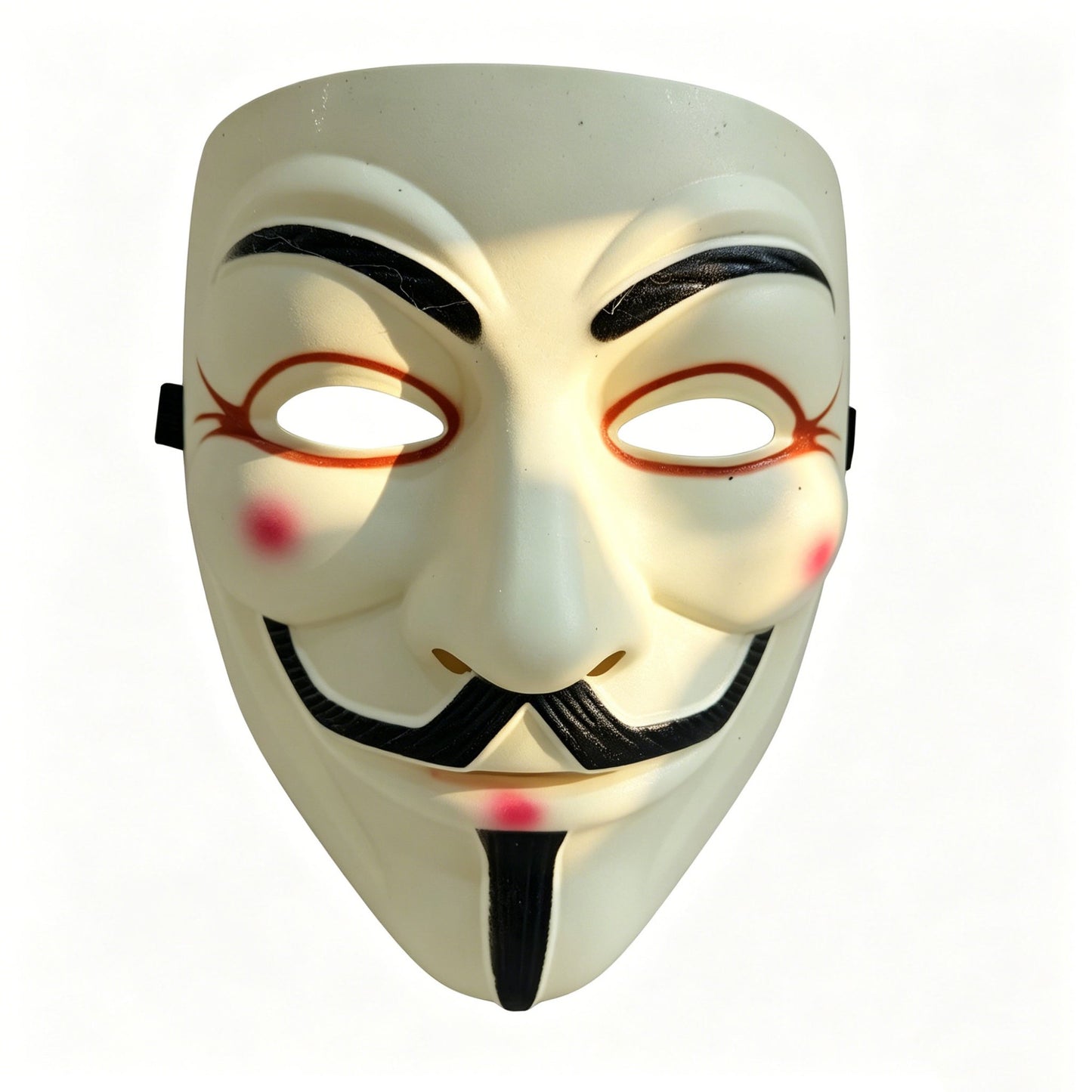 2Pcs Thickened Matte Hard Plastic Party Mask For Man Women Strap Retro Smiling Face Design Halloween Cosplay Masquerade