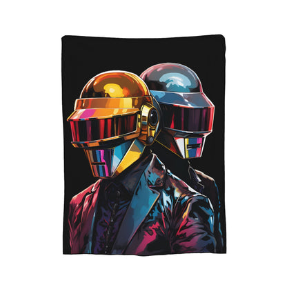 Manta de Lã Daft Punk Cobertor Ultra Macio para Viagem ao Ar Livre Colcha