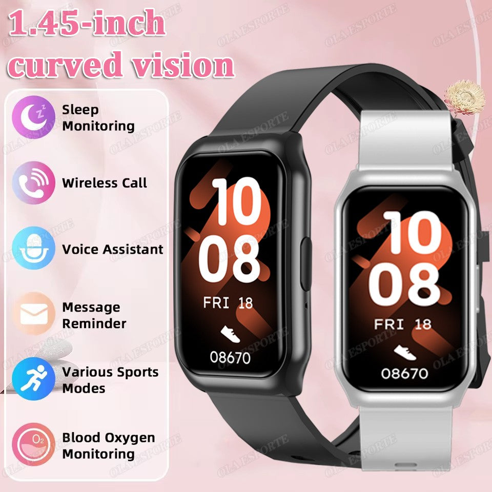 New Curved Screen Smart Watch 2025 For Health Watch Heart Rate Blood Oxygen/Pressure Sleep Monitor Sports Waterproof Smartwatch