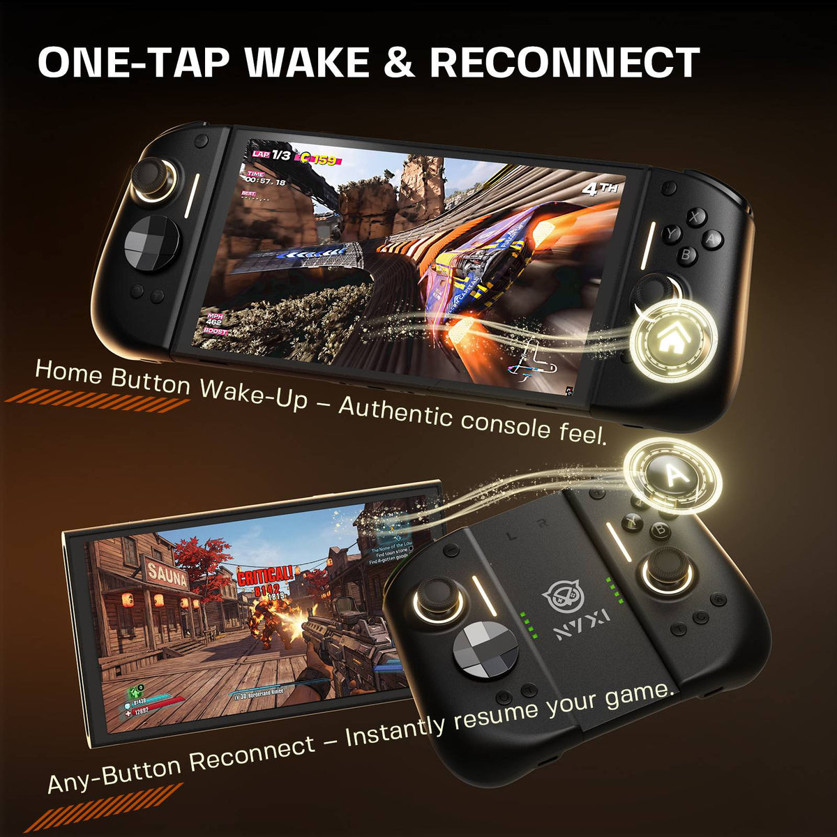 NYXI Hyperion 3 Wireless JoyPad for Switch 2 + Carrying Case + 4-in-1 RGB Charger