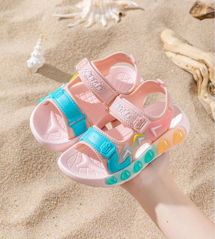 New Summer Children's Soft Soled Sandals Anti Slip Breathable For Boys And Girls Water Wading Baby Beach Sandals