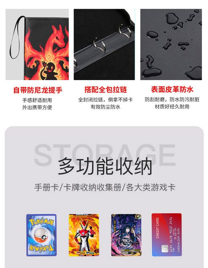 Stock Pokemon Card Binder 400 Pocket Anim Card Holder Album Trading Card Holder Protector Notebook Binder For Cards Collection