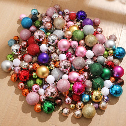 10/20/30/50/100Pcs Merry Christmas Ball Hanging Christmas Tree Decoration for Home Decor New Year 2026 Navidad Party Supplies