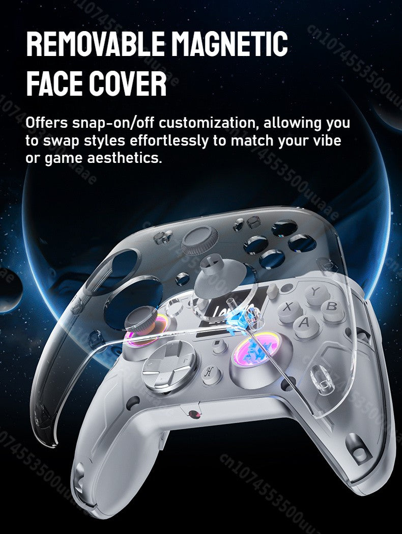 GUSGU G7 1.44-inch Smart Screen Wireless Controller 3 Modes for Switch PS4 IOS Android TV PC Tesla Gamepad, Same Product for X01