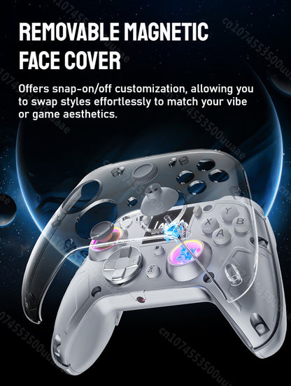 GUSGU G7 1.44-inch Smart Screen Wireless Controller 3 Modes for Switch PS4 IOS Android TV PC Tesla Gamepad, Same Product for X01
