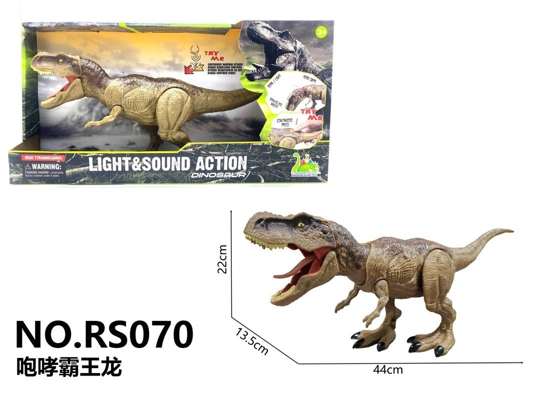 Novo Modelo Realista de Dinossauro Período Jurássico Elétrico Andando Efeito Sonoro Luz Rugindo Tiranossauro Presentes de Dinossauro para Meninos