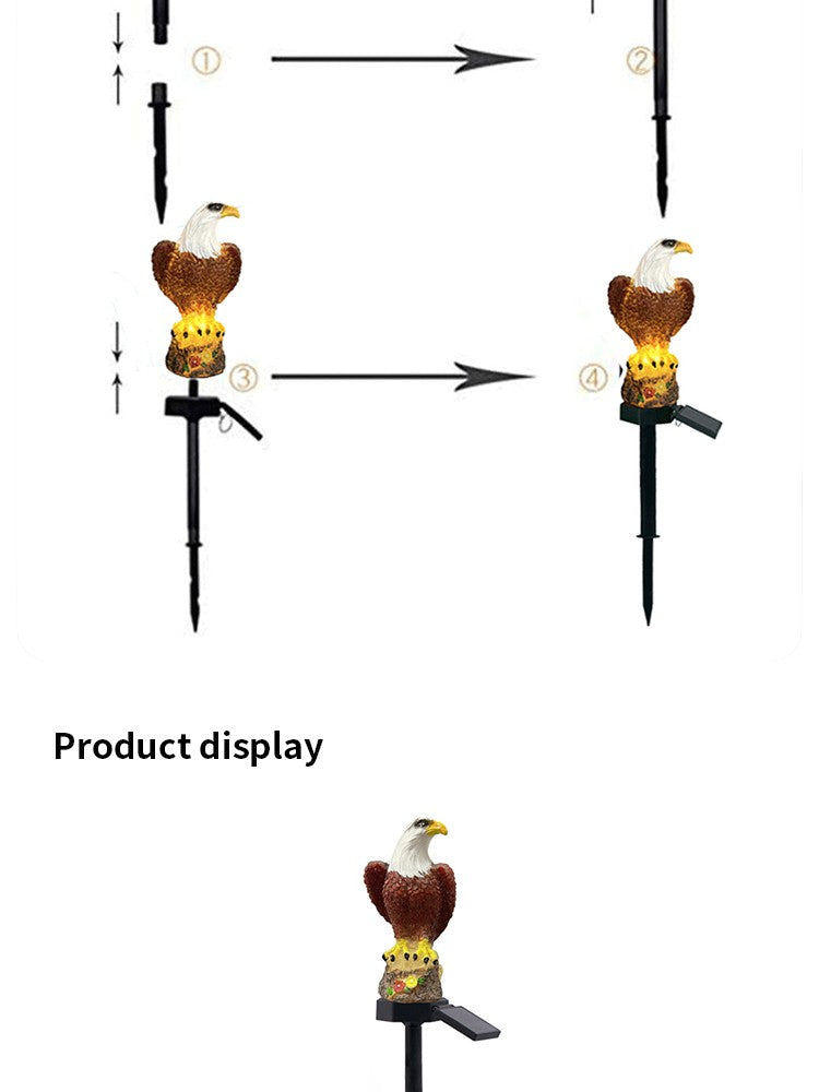 Solar Powered Eagle Lawn Light: Stunning Outdoor LED Garden Decorations Garden Decorative Lights