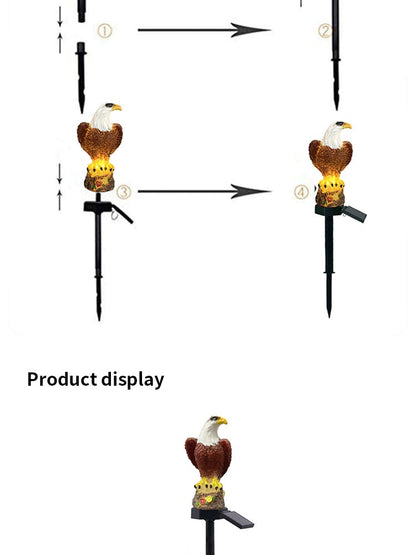 Solar Powered Eagle Lawn Light: Stunning Outdoor LED Garden Decorations Garden Decorative Lights