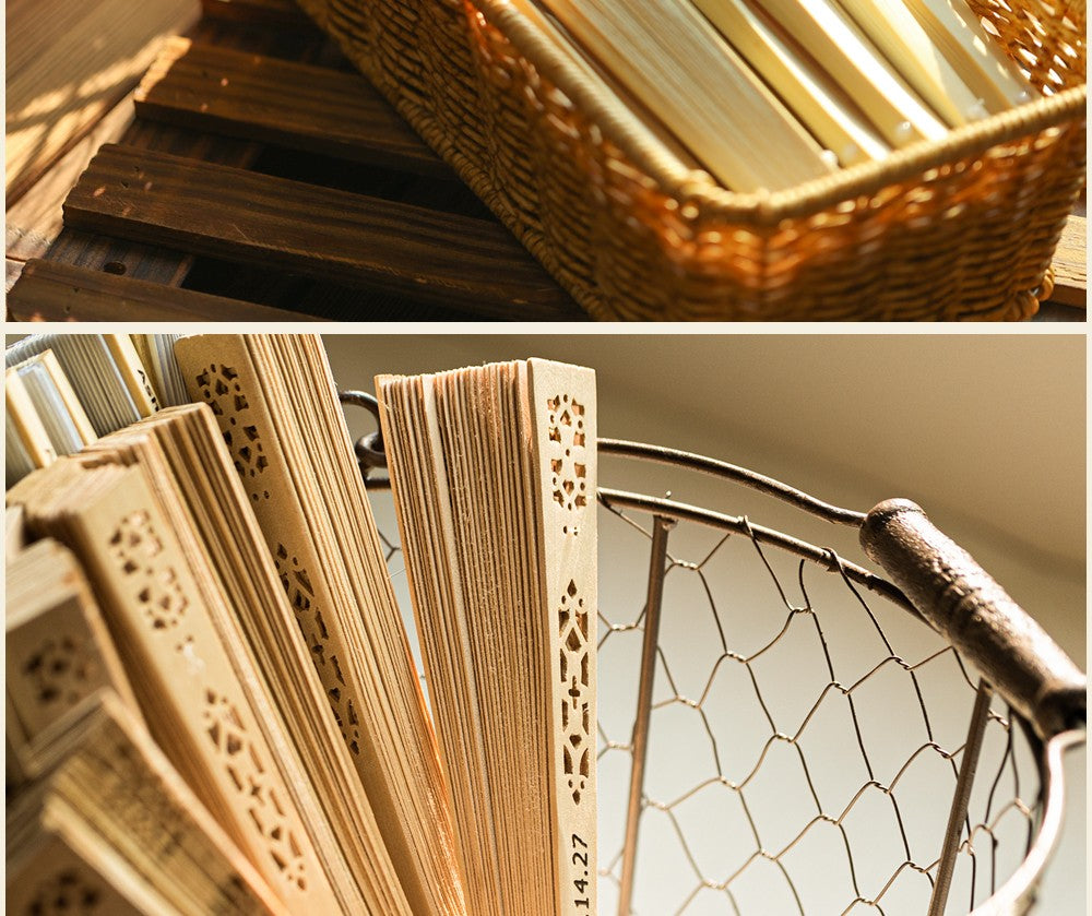 Custom Wedding Fans-Hand Fan For Bridal Shower Beach And Summer Wedding Favors-Personalized Rustic And Elegant Wooden Fan