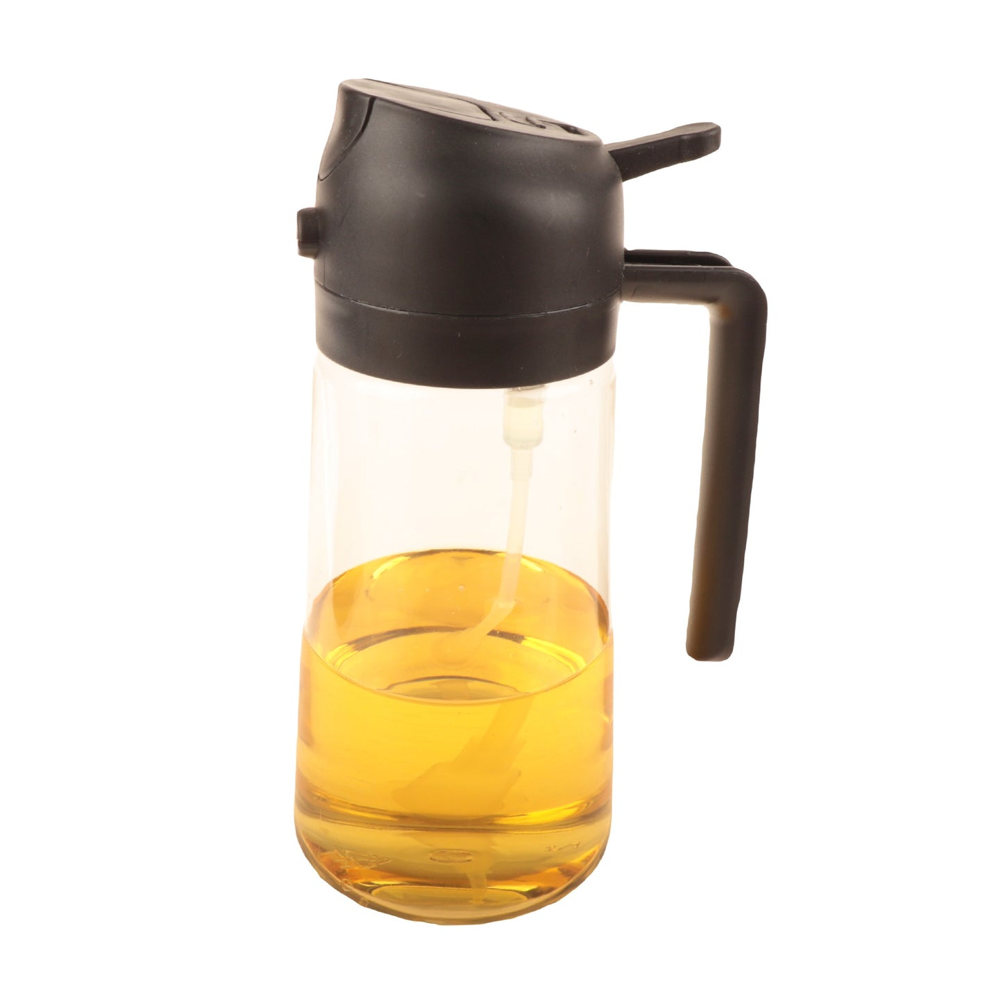 Garrafa Dispensadora de Óleo de 470ml para Cozinha, Dispensador de Azeite 2 em 1 e Pulverizador de Óleo, Garrafa Pulverizadora de Azeite para Cozinhar