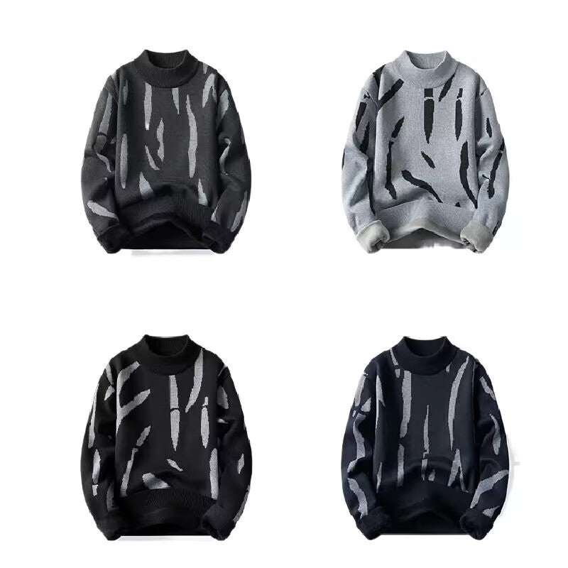 Men New Style Pullovers Warm Knit Sweater Soft Thermal Cardigan Inspired Winter Clothing Plus Size Multi Color Options