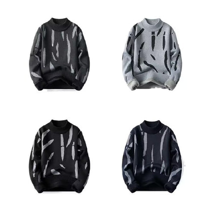 Men New Style Pullovers Warm Knit Sweater Soft Thermal Cardigan Inspired Winter Clothing Plus Size Multi Color Options