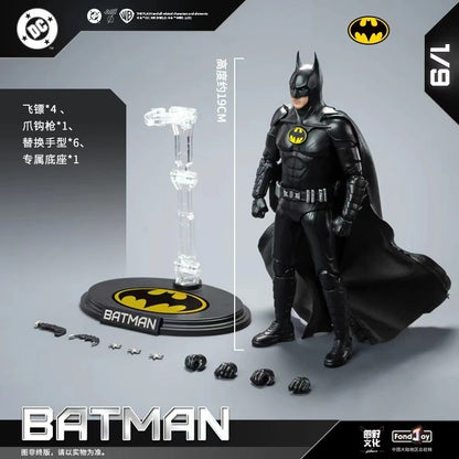 NOVO Boneco Original FondJoy Keaton Batman DC Liga da Justiça Figuras Detective Comics 1/9 BATMAN KEATON PVC Articulado Brinquedo Infantil