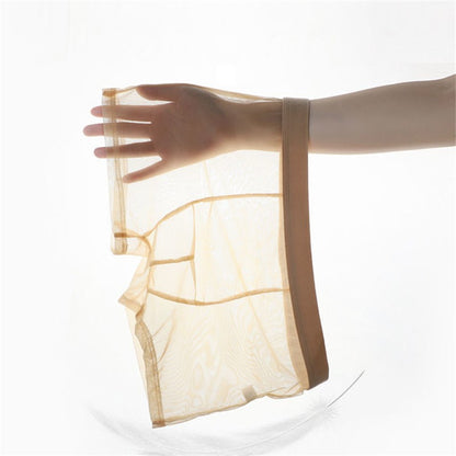 Men Transparent Boxers Bulge Ice Silk See Through Underpants Sexy Mid Waist Panties Lingerie Intimates