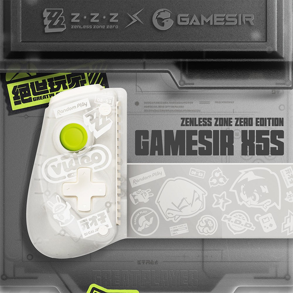 GameSir X5s Mobile Gamepad Zenless Zone Zero Edition Android iOS iPAD Mini Phone Controller for Switch 2/1 Hall Effect Sticks