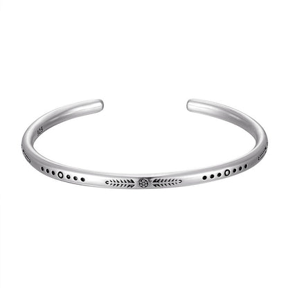 Pulseira Tibetana de Buda com Corrente de Corda Azul, Pedra Natural Envelhecida, Contas, Para Homens, 3 Peças/Conjunto, Banhada a Prata, Ajustável, Joia de Presente