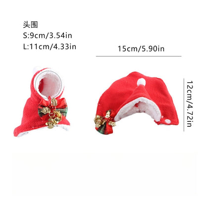 Manto Quente para Pássaros, Manto para Papagaio, Capa Grossa, Fantasia de Inverno para Sair, Roupa Quente para Pássaros, Manto para Papagaio, Roupa Colorida para Pássaros de Natal