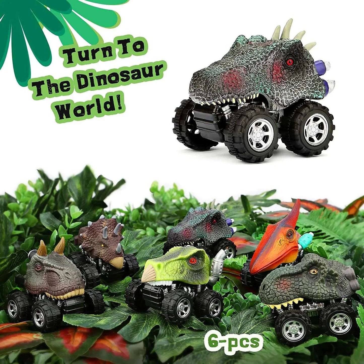 Brinquedos de Dinossauro Carrinhos de Fricção Mini Caminhão Monstro Conjunto de Brinquedos para Crianças Pequenas Meninos Meninas Presentes