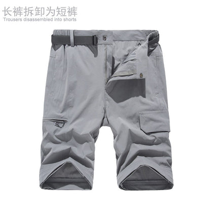 2025 Zip Off Hiking Pants Convertible Shorts Mens Cargo Work Pants Lightweight Breathable Trousers Workwear Outdoor Casual Pants
