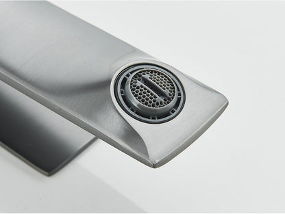 Black Bathroom Faucet Deck Mounted Bathroom Sink Mixer Tap Single Lever Basin Sink Mixer Faucets Chrome/White/Grey/Brushed Gold