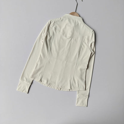 Women's Stand-up Collar Long Sleeve Zipper Jacket for Running Cycling Outdoor Pilates Yoga Fitness Slim Fit Autumn/Winter