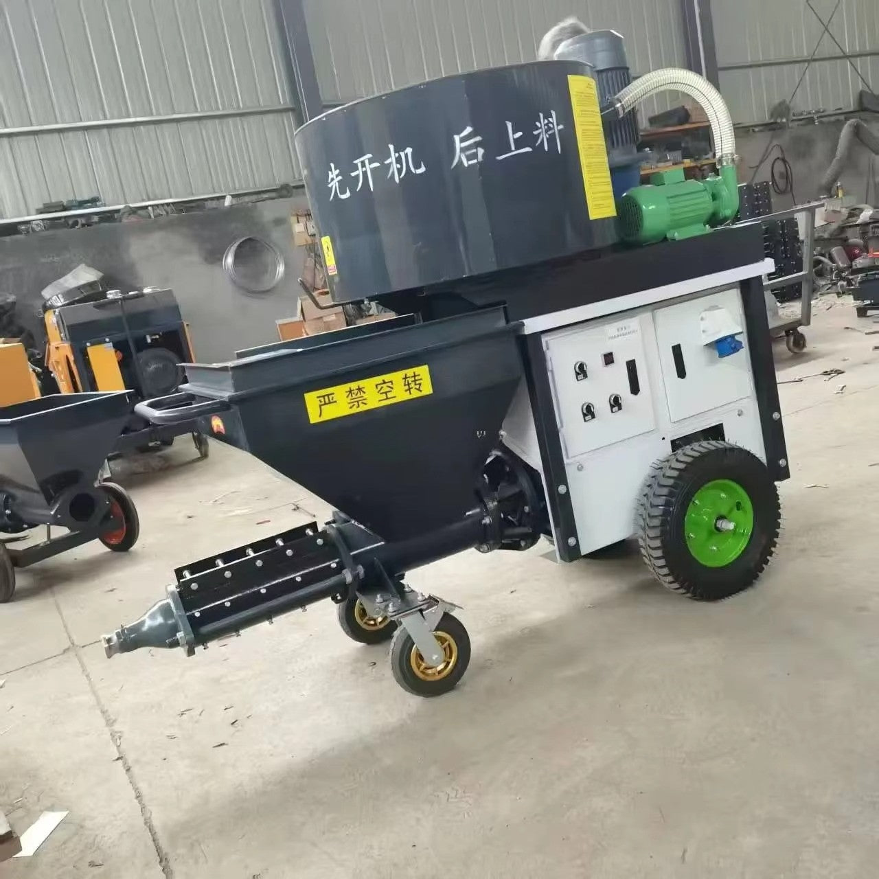 Máquina Versátil de Reboco e Pulverização de Alta Pressão para Bomba de Injeção de Argamassa de Cimento, Gesso, Massa Corrida