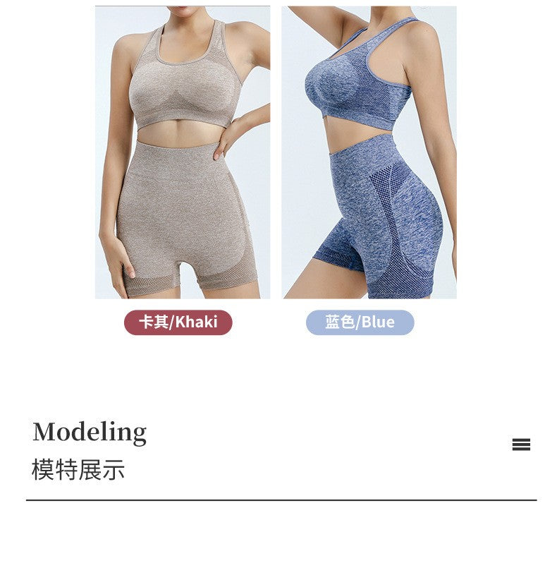 Yoga Set Gym Shorts Women Sport Bras Brassiere Workout Tops for Women Yoga Clothes Fitness Leggings Gym Set Seamless Yoga Sets