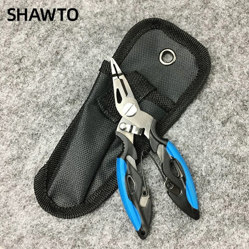 Shawto Liga de Alumínio Pesca Pinça Profissional Ferramenta de Pega de Lábio de Peixe Tesoura de Peixe Clipe de Controle de Peixe Alicates de Equipamento