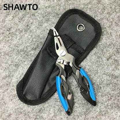 Shawto Liga de Alumínio Pesca Pinça Profissional Ferramenta de Pega de Lábio de Peixe Tesoura de Peixe Clipe de Controle de Peixe Alicates de Equipamento