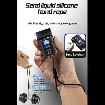 Multifunctional Usb Charging Flashlight Ajustable Mini LED Outdoor Torch Portable Keychain Light Magnetic Camping Warning Lamp