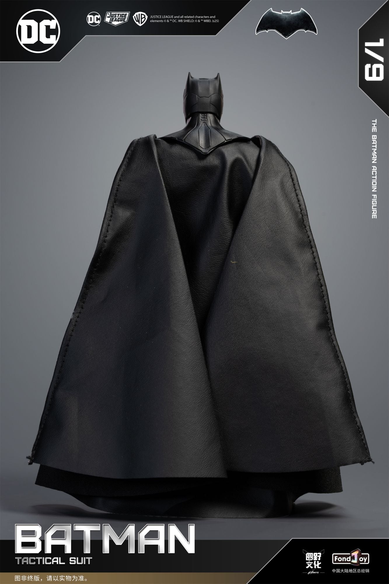 1/9 Original Fondjoy Bruce Wayne Batman Liga da Justiça Traje Tático Boneco de Ação Filme Zack Snyder's Detective Comics Brinquedos