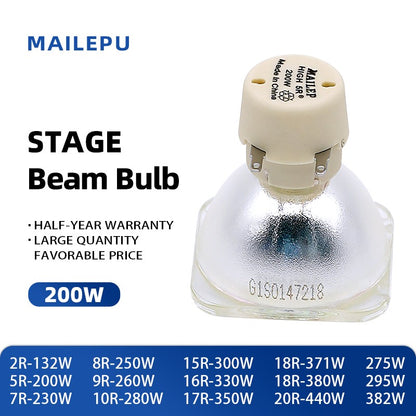 Stage Light 200W 5R / 7R 230W Metal Halide Lamp Moving Beam Lamp 230 Beam Platinum Metal Halogen Lamps Follow Spot