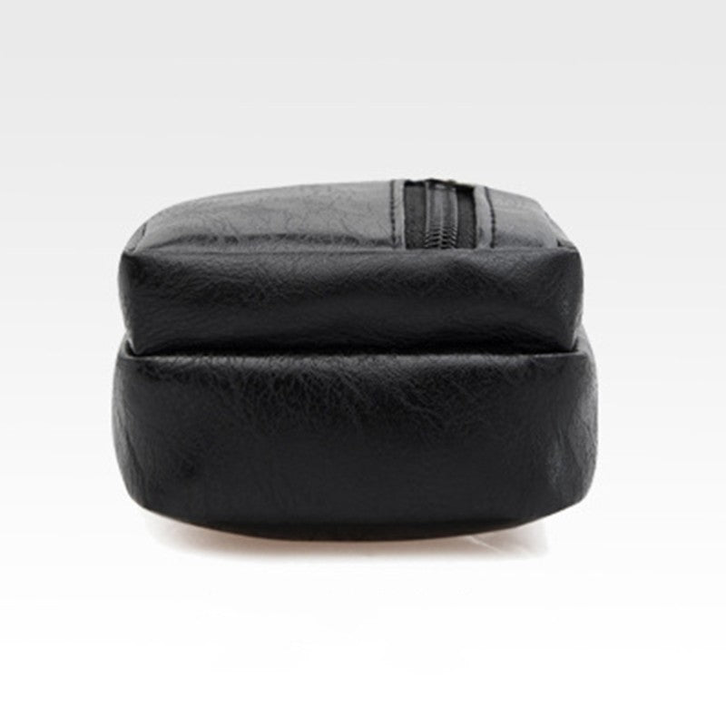 Men'S Shoulder Bag Multi-Function Leather Messenger Casual Crossbody Bags High Quality Male Purse Phone Chest Pack