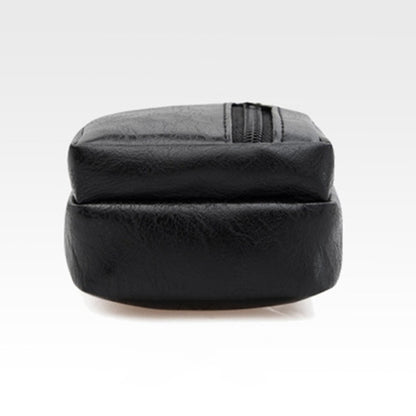 Men'S Shoulder Bag Multi-Function Leather Messenger Casual Crossbody Bags High Quality Male Purse Phone Chest Pack