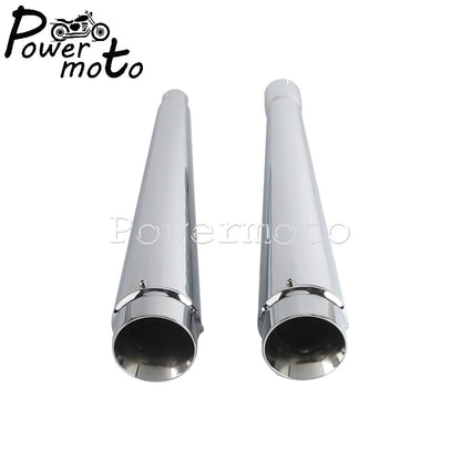 Black/Chrome Exhaust Mufflers Pipes Steel Pipe Motorcycle Accessories For Harley Touring 17+ Road King Road Street Electra Glide