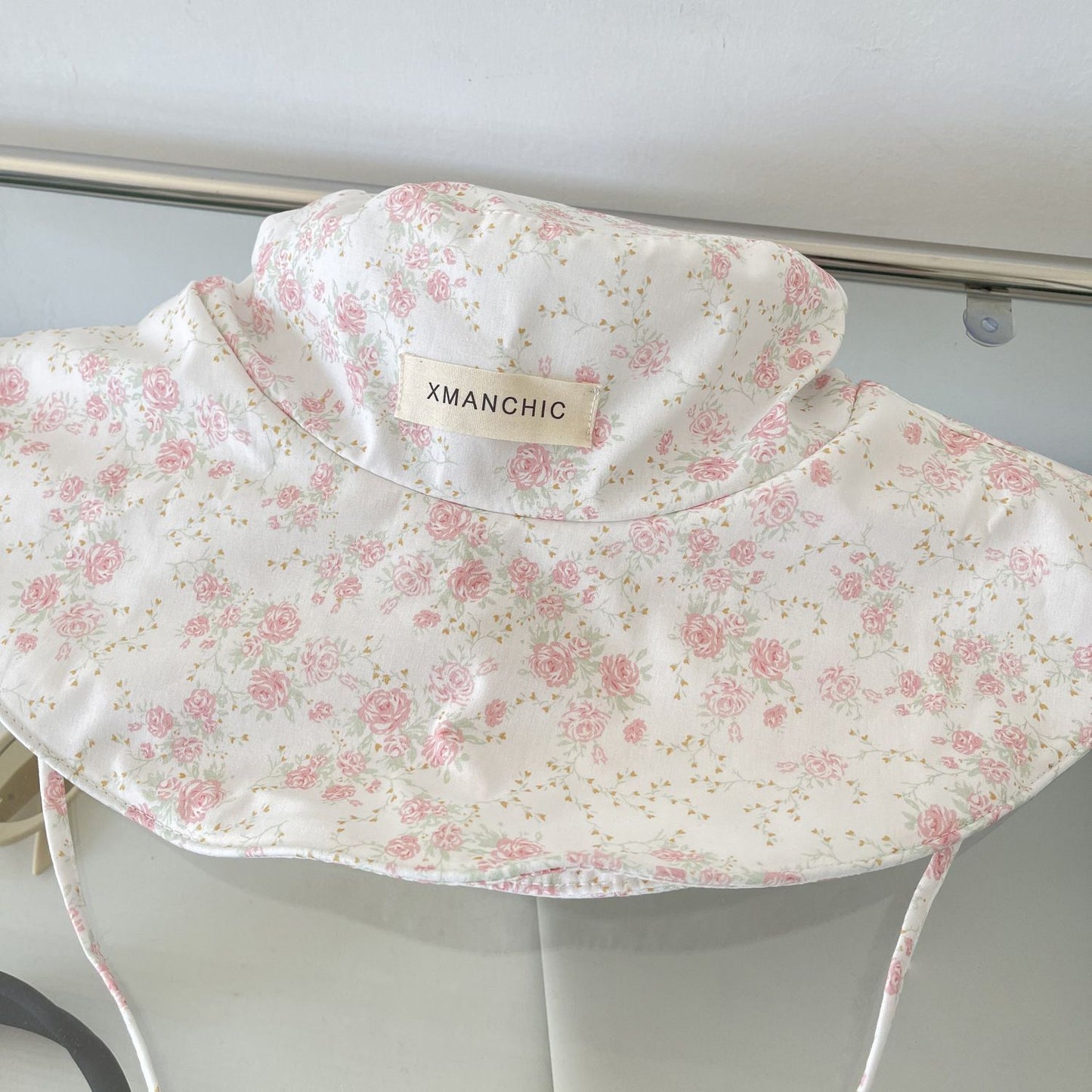 Floral Bucket Hats For Women Drawstring Fishermen Hat Female Foldable Sun Protection Hat Outdoor Beach Mountain Camp Visor Caps