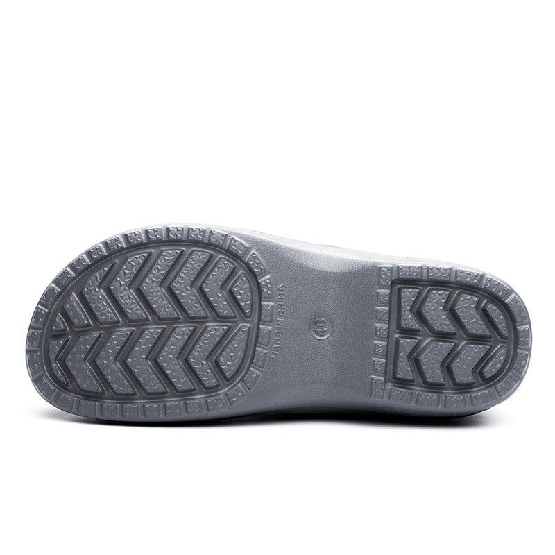 High Quality Chef Shoes Non-slip Waterproof Oil-Proof Kitchen Cook Flat Working Shoes Hotel Restaurant Clogs Men Slippers Flat