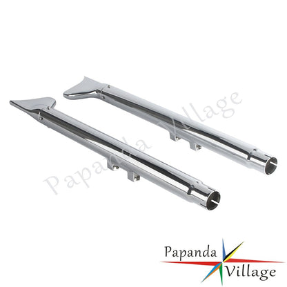 Old School Chrome 33/36/39/42 inch Fishtail Exhaust Mufflers For Harley Softail FLS FLSS FXSTDI  FXCW  FLSTFBS 2007 - 2017