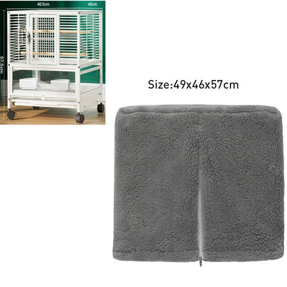 Capa Para Gaiola De Pássaros De Inverno Quente Respirável À Prova De Respingo Grande Capa Para Gaiola De Pássaros Sombra Protetora Para Gaiola De Papagaio Produtos Para Pássaros