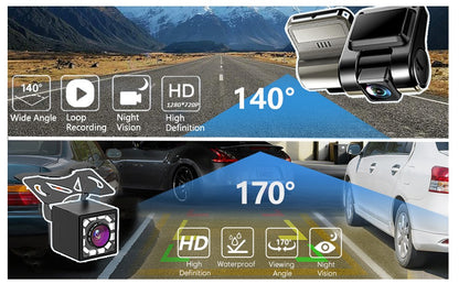 Leadfan 7 polegadas Tela Touchscreen Som Automotivo 2 Din CarPlay Android Auto Player de Vídeo para Carro com Câmera de Painel e Câmera de Ré BT FM 2USB