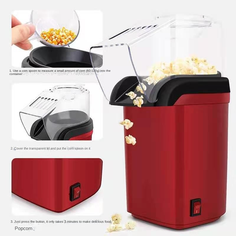 Máquina de Pipoca Mini Máquina de Pipoca Elétrica Eletrodoméstico Máquina de Pipoca Totalmente Automática para Cozinha Doméstica