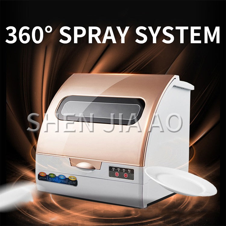 800W Dishwasher Home Desktop Fully Automatic Sterilization and Cleaning Integrated Mini Dishwasher 220V 50Hz
