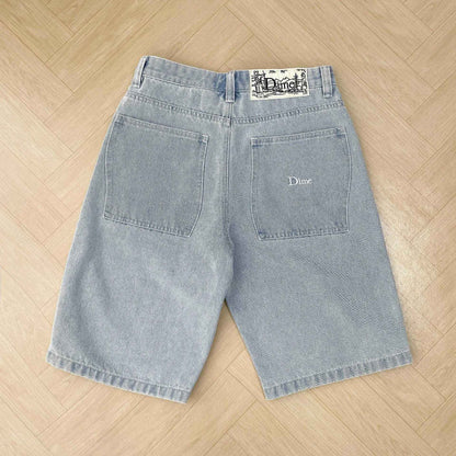 Calça Jeans Masculina Dime Baggy Reta Larga Casual Streetwear Skate Calça Jeans Lavada Comprida Curta Estilo Hip Hop