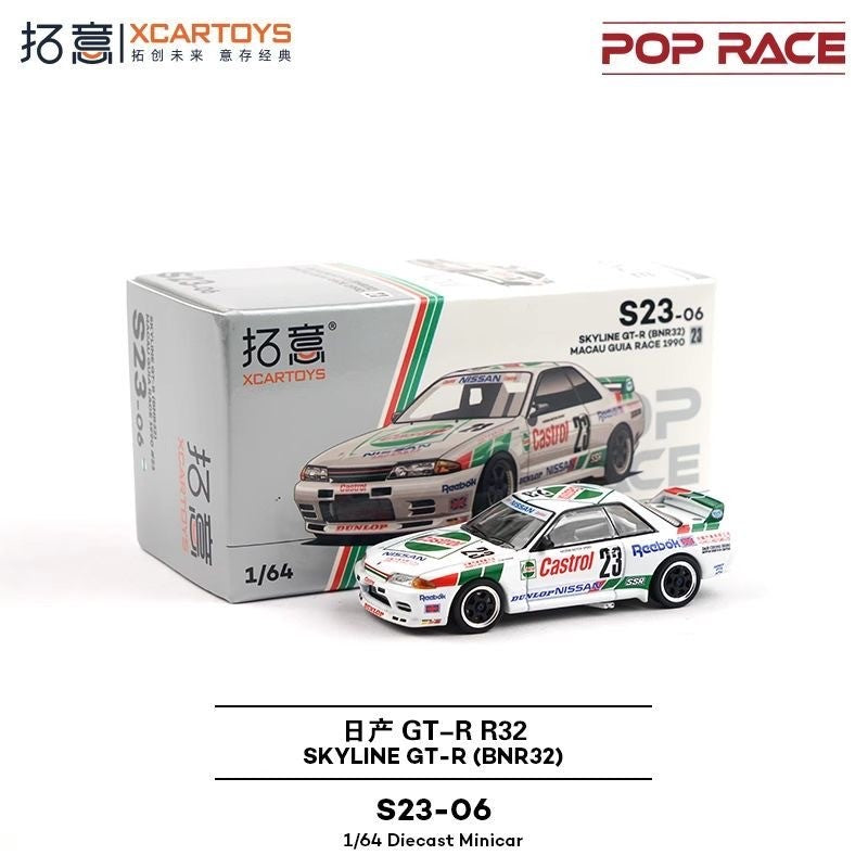 POP RACE 1/64 Porsche RWB Skyline GTR PANDEM DATSUN Mazda RX7 Toyota Coleção de Carros Miniatura de Liga Fundida em Vitrine