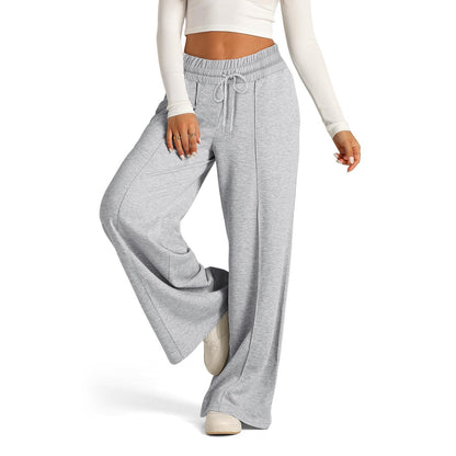 Fleece Sweatpants Women Streetwear Pants High Waist Loose Trousers Casual Straight Sport Wide Leg Baggy Pants Joggers